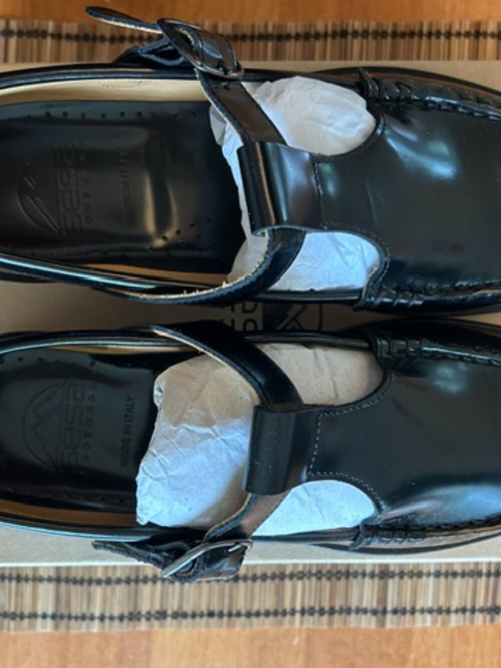 New - Sesa Boston T-Bar Leather Loafers Women's - Picture 8 of 9